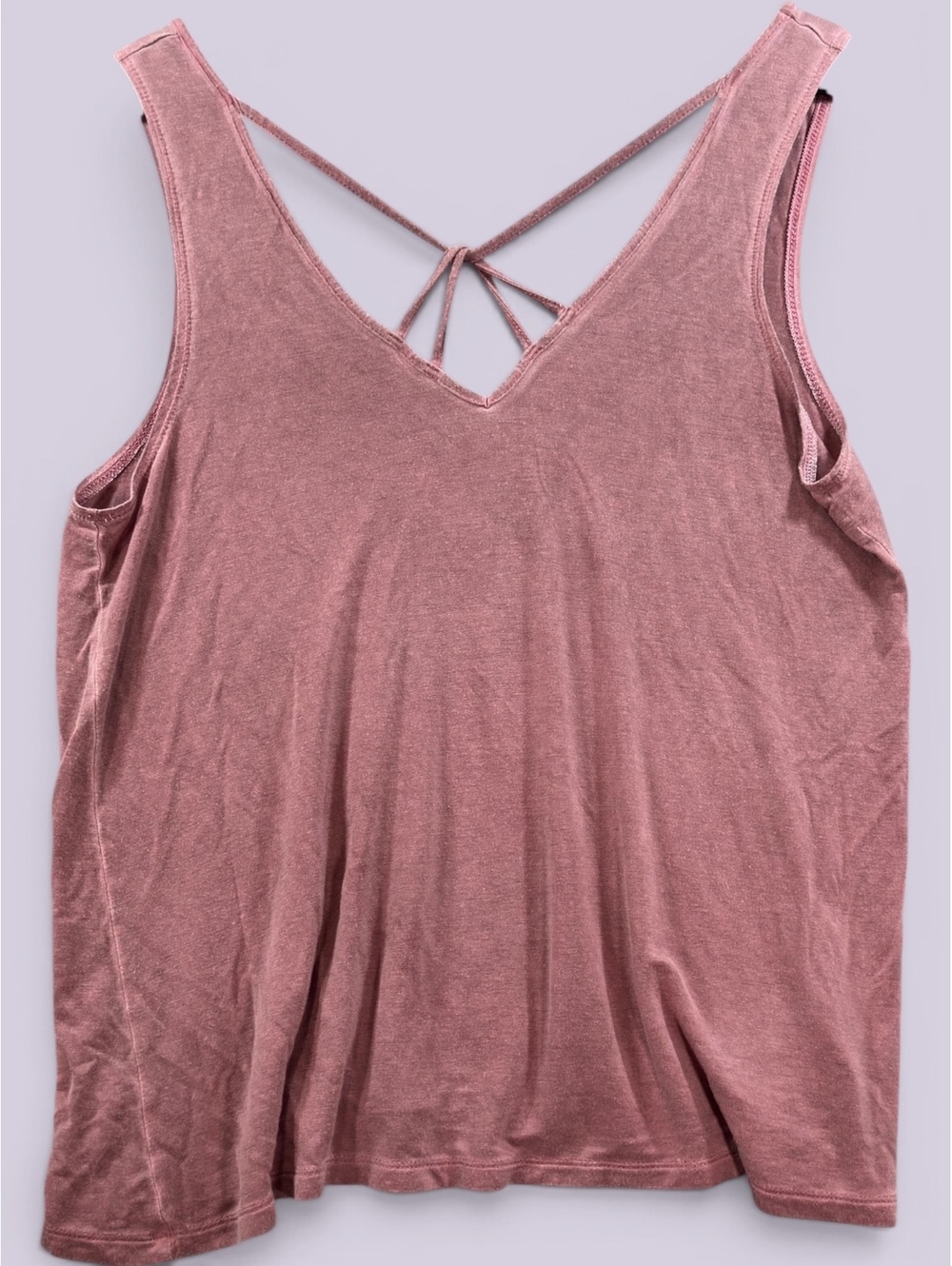American Eagle Outfitters Women’s Medium Dusty Rose Strappy Tank Top